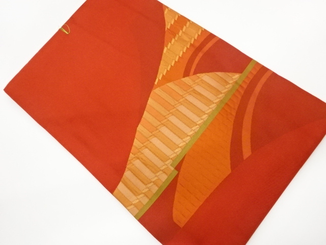 JAPANESE NAGOYA OBI / UNUSED / WOVEN ABSTRACT